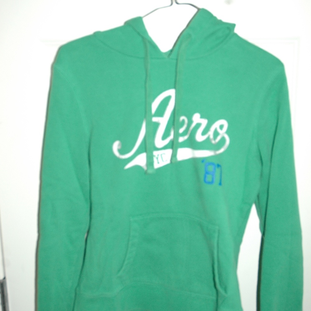 Aeropostale Green Pullover Hoodie - Plush